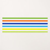 Leuk, helder en gedurfd - moderne strepen yogamat (Voorkant (horizontaal))