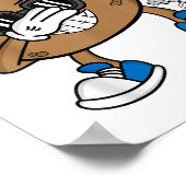 Leuk hemd met Dabbende Poep - Grappige Emoticon Ik Poster (Hoek)