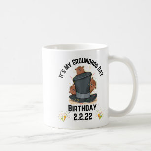 Leuk Het Is Mijn Groundhog Day Verjaardag 2.2.22 F Koffiemok