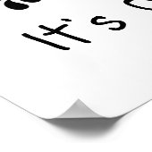 Leuk, het is uil goed! Quote-Humor Poster (Hoek)