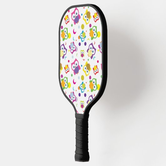Leuk hete uil hand getekend patroon ontwerp pickleball paddle (Links)