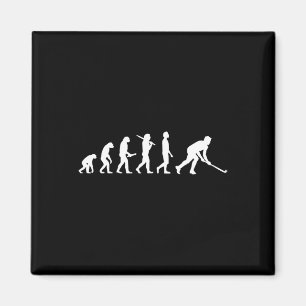 Leuk hockey evolutie cadeau voor hockey spelers magneet