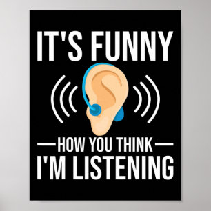 Leuk hoe je denkt doof bewustzijn poster