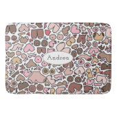 Leuk humor neutraal borstpatroon badmat (Voorkant)