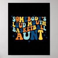 Leuk iemand's luide mond basketbal tante groovy