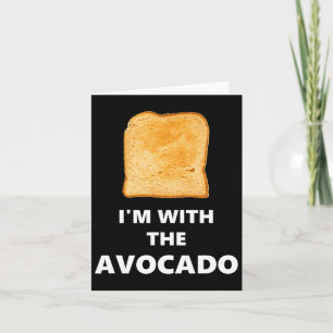 Leuk ik ben met de avocado 'toast Halloween kostuu Kaart