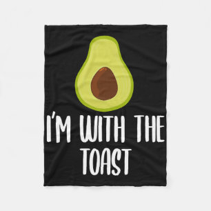 Leuk ik ben met de Toast Avocado Halloween Couples Fleece Deken