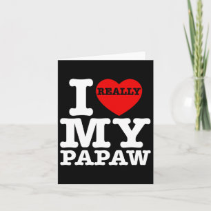 Leuk Ik hou van mijn papaw Ik hart mijn papaw opa  Kaart