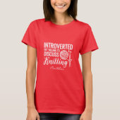Leuk introvert maar bereid om breien te bespreken t-shirt (Voorkant)