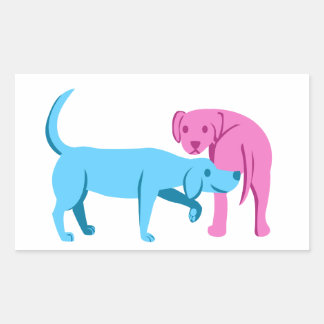 Leuk je te ontmoeten rechthoekige sticker