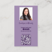 Leuk je te ontmoeten! Verbind met ons! sociaal Visitekaartje (Achterkant)