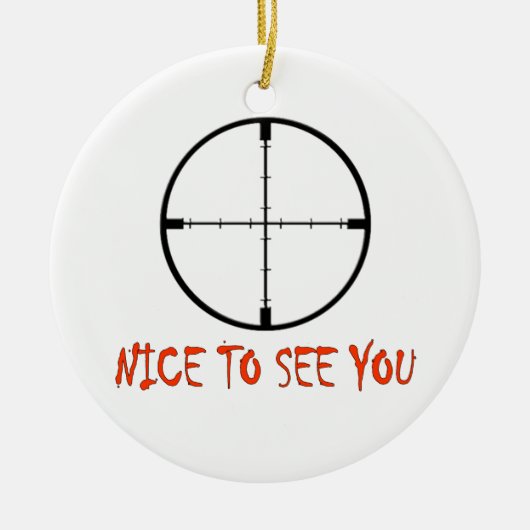 LEUK JE TE ZIEN KERAMISCH ORNAMENT (Voorkant)