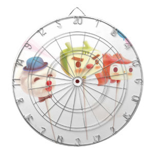 Leuk karakter taart Poppen Dartbord