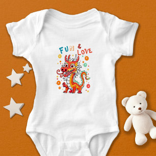 Leuk Karton Draak Chinees Nieuwjaar Fu Kinder Gift Romper