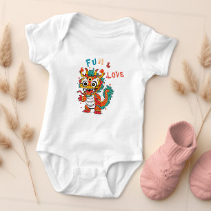 Leuk Karton Draak Chinees Nieuwjaar Fu Kinder Gift Romper