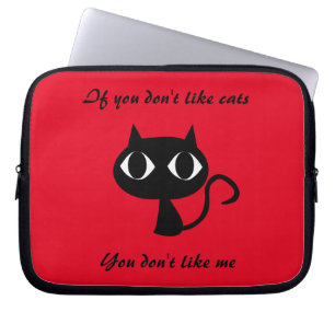leuk Kat Geciteerd Laptop Sleeve