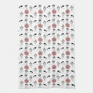 Leuk kattenpatroon theedoek