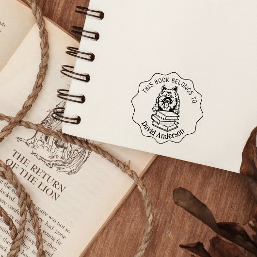 Leuk Keeshond hondenboek Rubberstempel