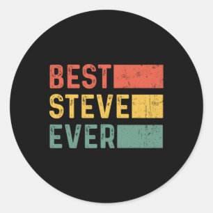 Leuk kerstcadeau voor Steve - beste Steve Ronde Sticker