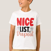 leuk kerstfeest op een mooie lijst t-shirt (Voorkant)