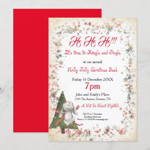 Leuk Kerstfeest Schattige Bunny Tree Star Snowflak Kaart