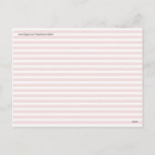 Leuk Kerstmis nautische rode witte strepen patroon Feestdagenkaart (Achterkant)