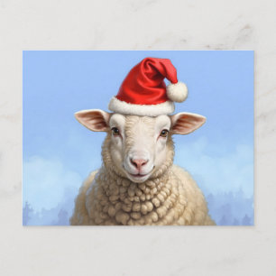 Leuk kerstschaap briefkaart