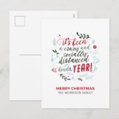 Leuk kerstscript feestdagenkaart (Voorkant / Achterkant)