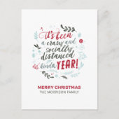 Leuk kerstscript feestdagenkaart (Voorkant)