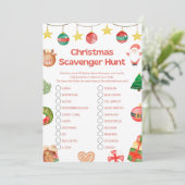 Leuk kerstspel - niet bewerkbaar - kaart (Staand voorkant)