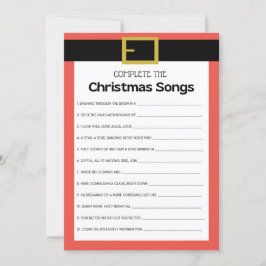 Leuk kerstspel - niet bewerkbaar - kaart