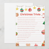 Leuk kerstspel - niet bewerkbaar - kaart (Voorkant / Achterkant)