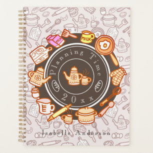 Leuk keukengerei bruin planner