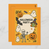 Leuk Kinder Halloween Feest Briefkaart (Voorkant / Achterkant)