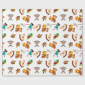 Leuk Kinder Spelen Cadeaupapier (Vlak)