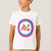Leuk kinder t-shirt twee Cartoon vis (Voorkant)