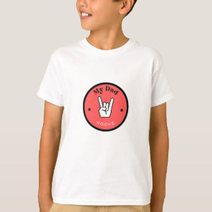 Leuk! Kinderen T-shirt - My Dad ROCKS!