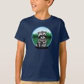 Leuk KiniArt Raccoon T-shirt (Voorkant)