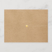 Leuk Klaar om te Poppen Rustiek Roze Baby shower Uitnodiging Briefkaart (Achterkant)