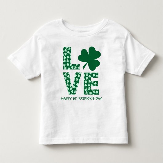  Leuk Klaver Kind St. Patrick's Dag    Kinder Shirts (Voorkant)