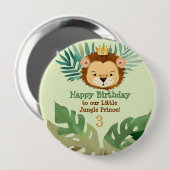 Leuk klein Oerwoud Leeuw Verjaardag Ronde Button 4,0 Cm (Voorkant /achterkant)