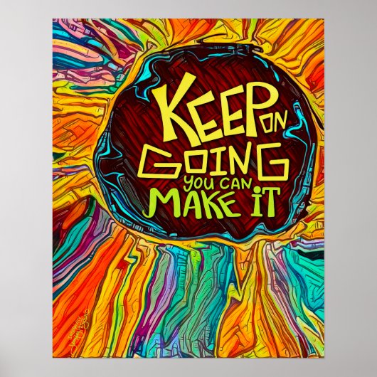 Leuk kleurrijk Abstract Expert Beginner Classroom Poster (Voorkant)