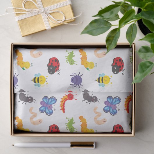 Leuk kleurrijk Bug Tissue Papier (Geschenk)