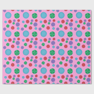Leuk Kleurrijk Dimensionaal Polka Dots Wrapping Pa Cadeaupapier