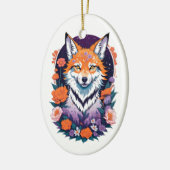 Leuk kleurrijk Fox Ornament (Links)