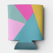 Leuk Kleurrijk Geometrisch Uniek Custom Vrijgezell Blikjeskoeler (Achterkant)
