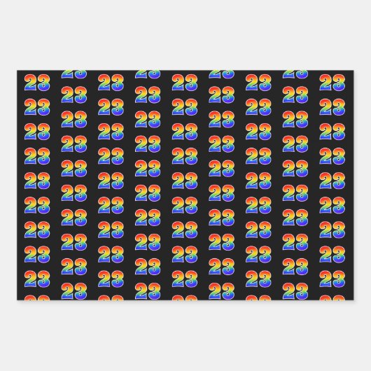 Leuk, kleurrijk, Rainbow Spectrum Pattern 23 Event Inpakpapier Vel (Voorkant)