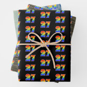 Leuk, kleurrijk, Rainbow Spectrum Pattern 27 Event Inpakpapier Vel (In situ)