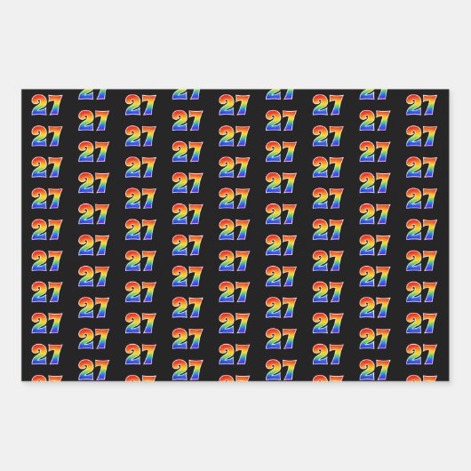 Leuk, kleurrijk, Rainbow Spectrum Pattern 27 Event Inpakpapier Vel (Voorkant)