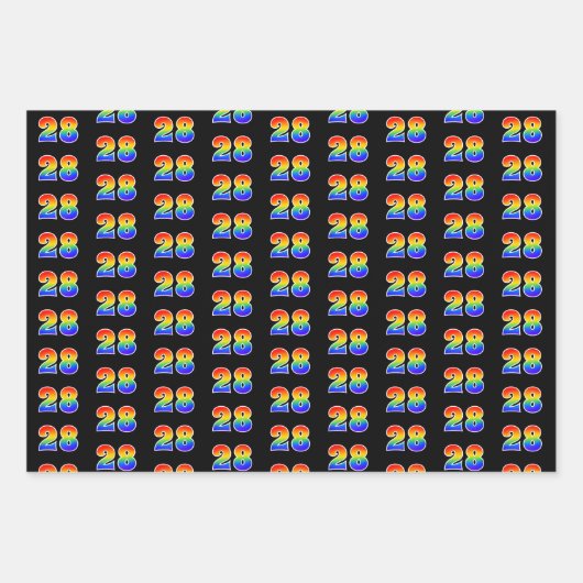 Leuk, kleurrijk, Rainbow Spectrum Pattern 28 Event Inpakpapier Vel (Voorkant)